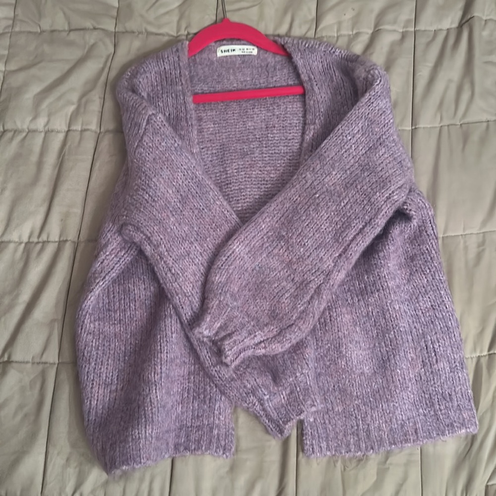 shein girls 11/12 purple sweater - Picture 2 of 2